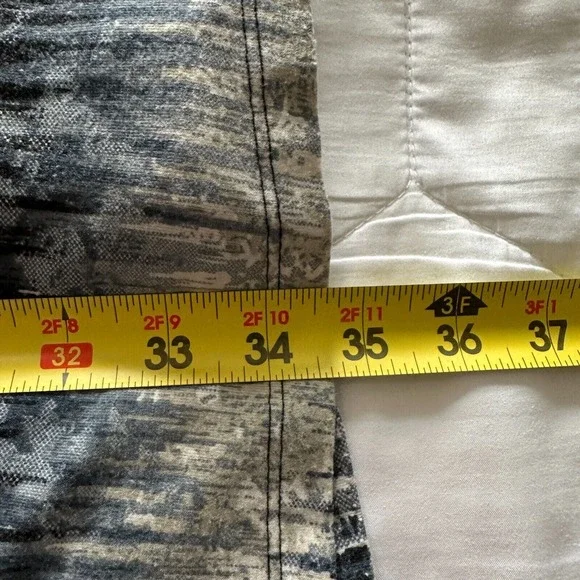 Roz&Ali Multicolor Maxi Boho Skirt Stretch Striped Tie Dye Blue Gypsy Women's PM - Picture 8 of 8